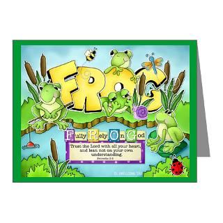 Gifts  Note Cards  F.R.O.G. Note Cards (Pk of 10)