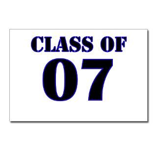 Class of 07 Blue Postcards (Package of 8) for $9.50