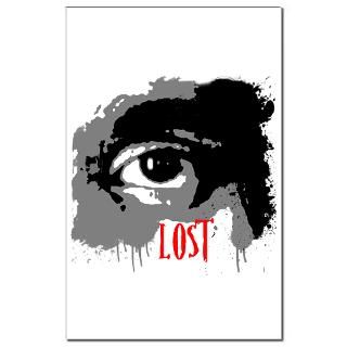 LOST TV Show Mini Poster Print  LOST Black and White Eye