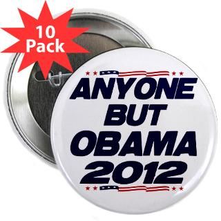 2012 Gifts  2012 Buttons  Anyone But Obama 2.25 Button (10 pack)