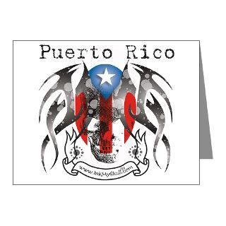 Art Gifts  Art Note Cards  Puerto Rico Flag Note Cards (Pk of 10)