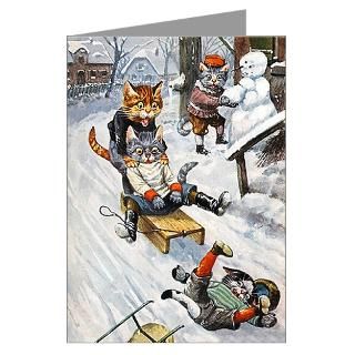 Greeting Cards  Cats in the Snow Greeting Cards (Pk of 10