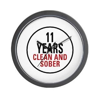 11 Years Clean & Sober Wall Clock for $18.00
