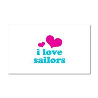 Heart Gifts  Heart Wall Decals  I Love Sailors 22x14 Wall Peel