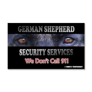 2010 Gifts  2010 Wall Decals  German Shepherd Security 20x12 Wall