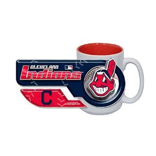 Cleveland Indians 15 oz. Jumbo Two Tone Coffee Mug