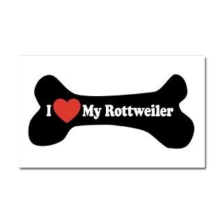 Car Accessories  I Love My Rottweiler   Dog Bone Car Magnet 20 x 12