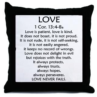 1Cor.13 Love Throw Pillow