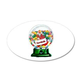 Ball Gifts  Ball Wall Decals  Gumballs 22x14 Oval Wall Peel