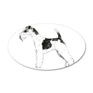 Wire Fox Terrier 22x14 Wall Peel by cathylester