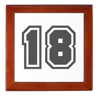 18 Gifts  18 Home Decor  Number 18 Keepsake Box