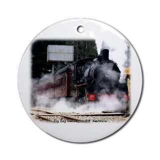 Zig Zag Steam Loco 1072 9J53D 19 Ornament (Round) for $12.50