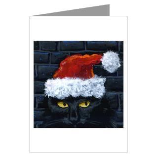 Greeting Cards  Kitty Claws Secret Santa Greeting Cards (Pk of 20