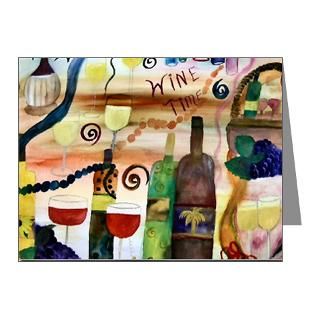 Art Gifts  Art Note Cards  Wine Time Note Cards (Pk of 20)