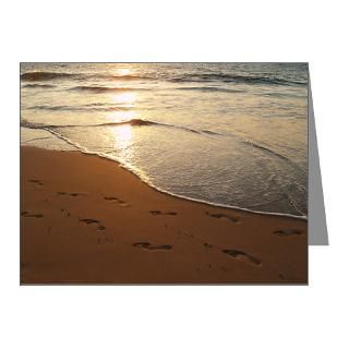 Adoption Note Cards  Footprints in Maui Sand   Note Cards (Pk of 20
