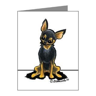 Hamilton Note Cards  Black Tan Chihuahua Lover Note Cards (Pk of 20