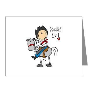 Gifts  Cartoon Note Cards  Cowboy Saddle Up Note Cards (Pk of 20