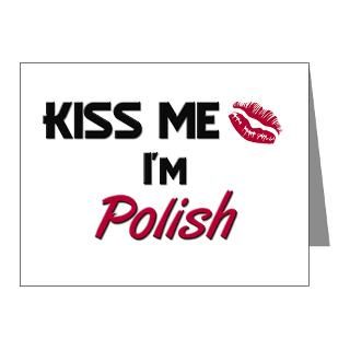 Me Im A Polish Note Cards  Kiss me Im Polish Note Cards (Pk of 20