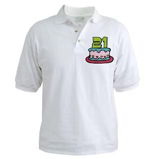 21 Year Old Birthday Cake T Shirt for $22.50