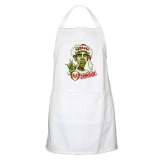 obama grinch bbq apron $ 22 99