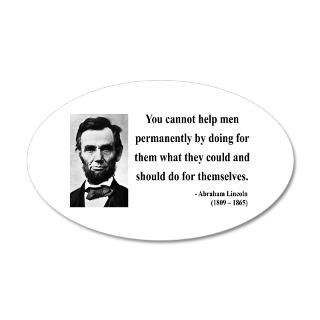 Abe Gifts  Abe Wall Decals  Abraham Lincoln 13 35x21 Oval Wall