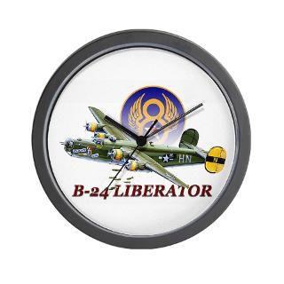 WWII 8th Air Force B 24 Liberator Wall Clock for $18.00