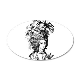 Antique Gifts  Antique Wall Decals  MARIE ANTOINETTE 22x14 Oval