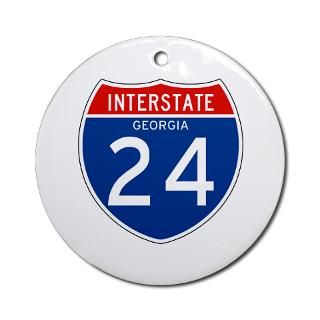 Interstate 24   GA Ornament (Round) for $12.50