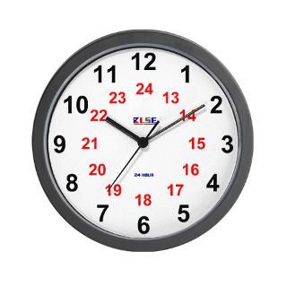 24 Hour Gifts  24 Hour Home Decor  Wall Clock   24 Hour   Large
