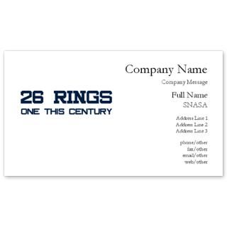 26 Rings. One This Century. Business Cards for $0.19