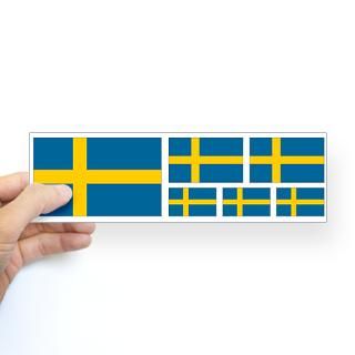 Swedish Flags Sticker 10x3 / 25x7.5cm for $4.25