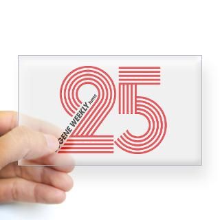 EW Turns 25 Rectangle Decal for $4.25