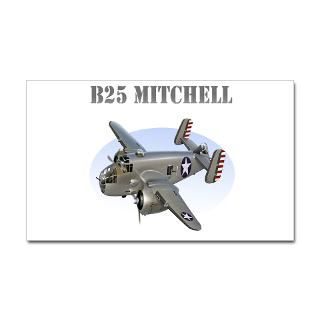 B25 Mitchell Bomber Silver Sticker by SuesAirplaneShop