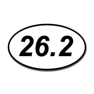 Stickers  26.2 marathon running sticker (oval
