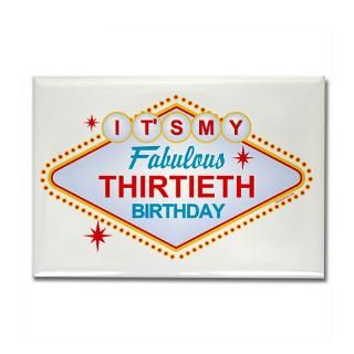 30 Gifts  30 Magnets  Las Vegas Birthday 30 Rectangle Magnet