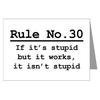 rule no 30 greeting card