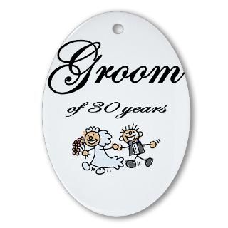 Groom of 30 Years Ornament (Oval) for $12.50