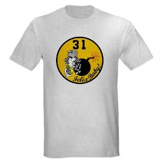 14 Tomcat VF 31 Tomcatters Ash Grey T Shirt T Shirt by peter_pan03