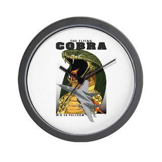mig 29 fulcrum flying cobra Wall Clock for $18.00