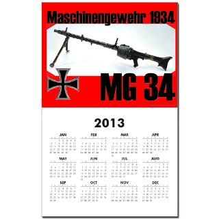 MG 34 Machine Gun Calendar Print