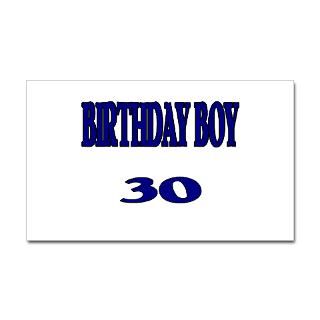 Birthday Boy 30 Rectangle Decal for $4.25