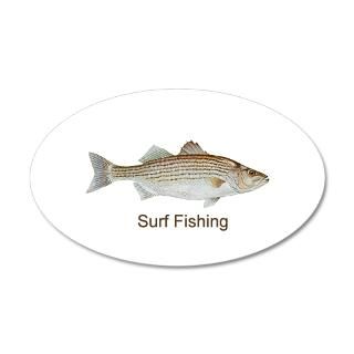 Fish Gifts  Fish Wall Decals  Surf Fishing Striped Bass 35x21