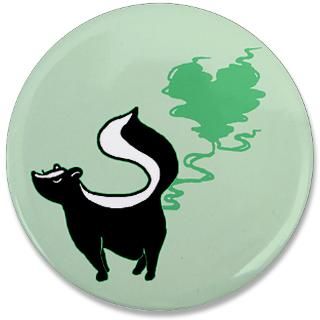 Anti Gifts  Anti Buttons  Stinky Love Skunk 3.5 Button