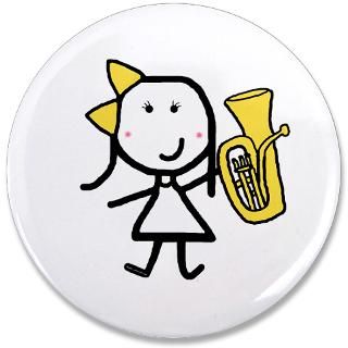 Band Gifts  Band Buttons  Girl & Baritone 3.5 Button