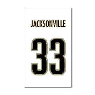 Jaguars player 33 Rectangle Sticker by allsportscafe