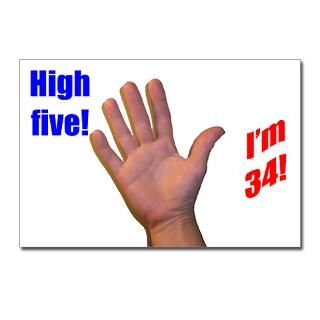 High five Im 34 Postcards (Package of 8) for $9.50