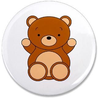 Animal Gifts  Animal Buttons  Cute Cartoon Bear 3.5 Button