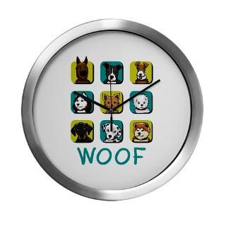 Woof Bark Modern Wall Clock for $42.50