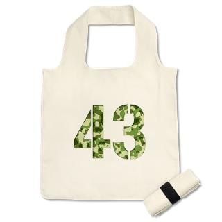 Number 43, Camo Reusable Shopping Bag