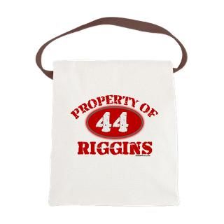 PROPERTY OF (44) RIGGINS Canvas Lunch Bag for $16.50